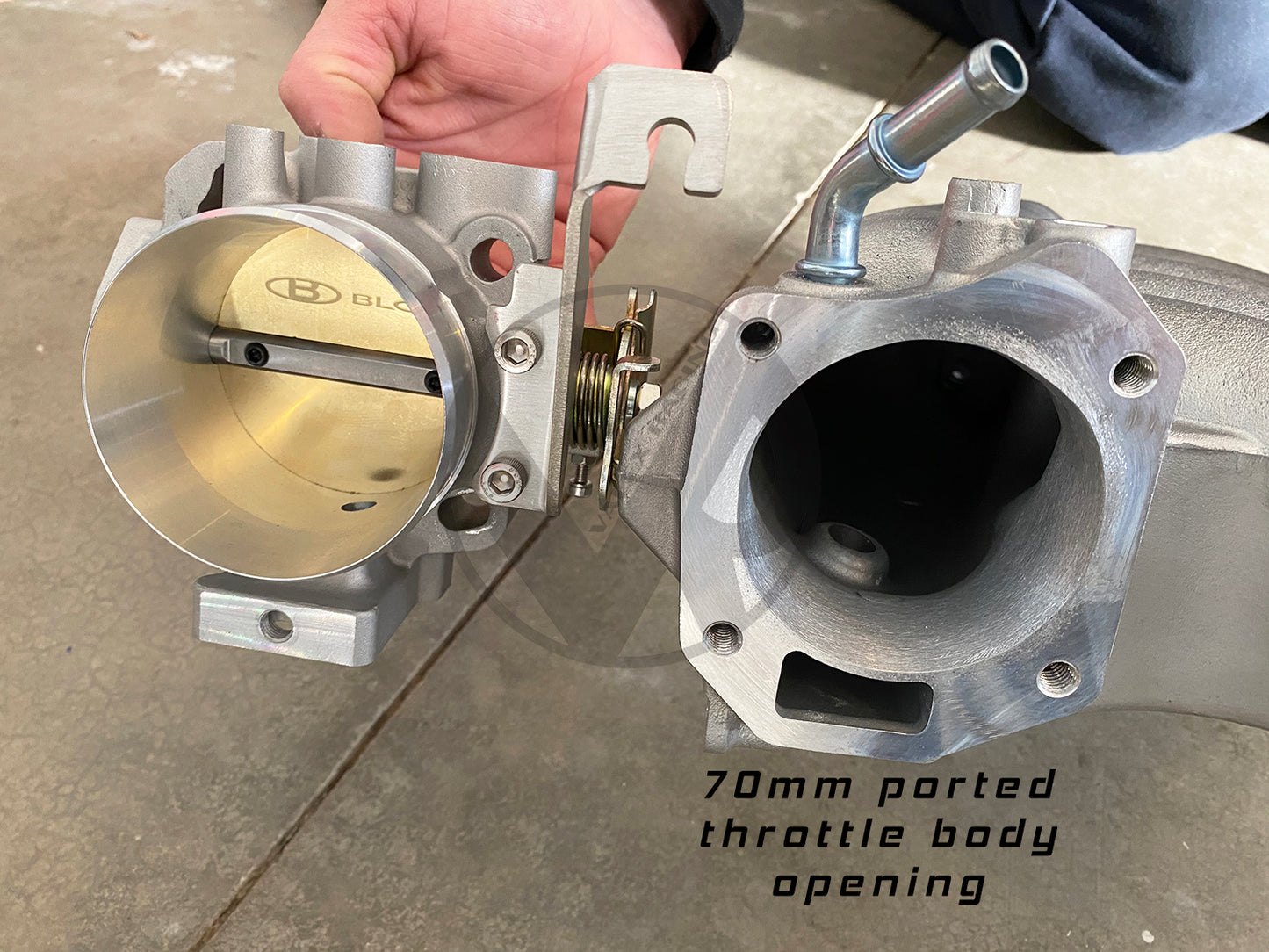 Honda RBC Clipped Intake Manifold K20 K24 Swap with Blox 70mm Throttle ...