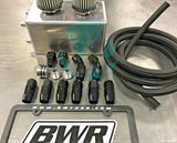 Blackworks BWR Oil Catch Can Kit Race Breather Box For Honda Acura Turbo 10AN Braided